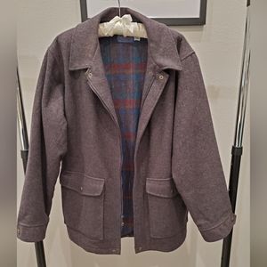 Men's Pendleton zip wool coat size medium